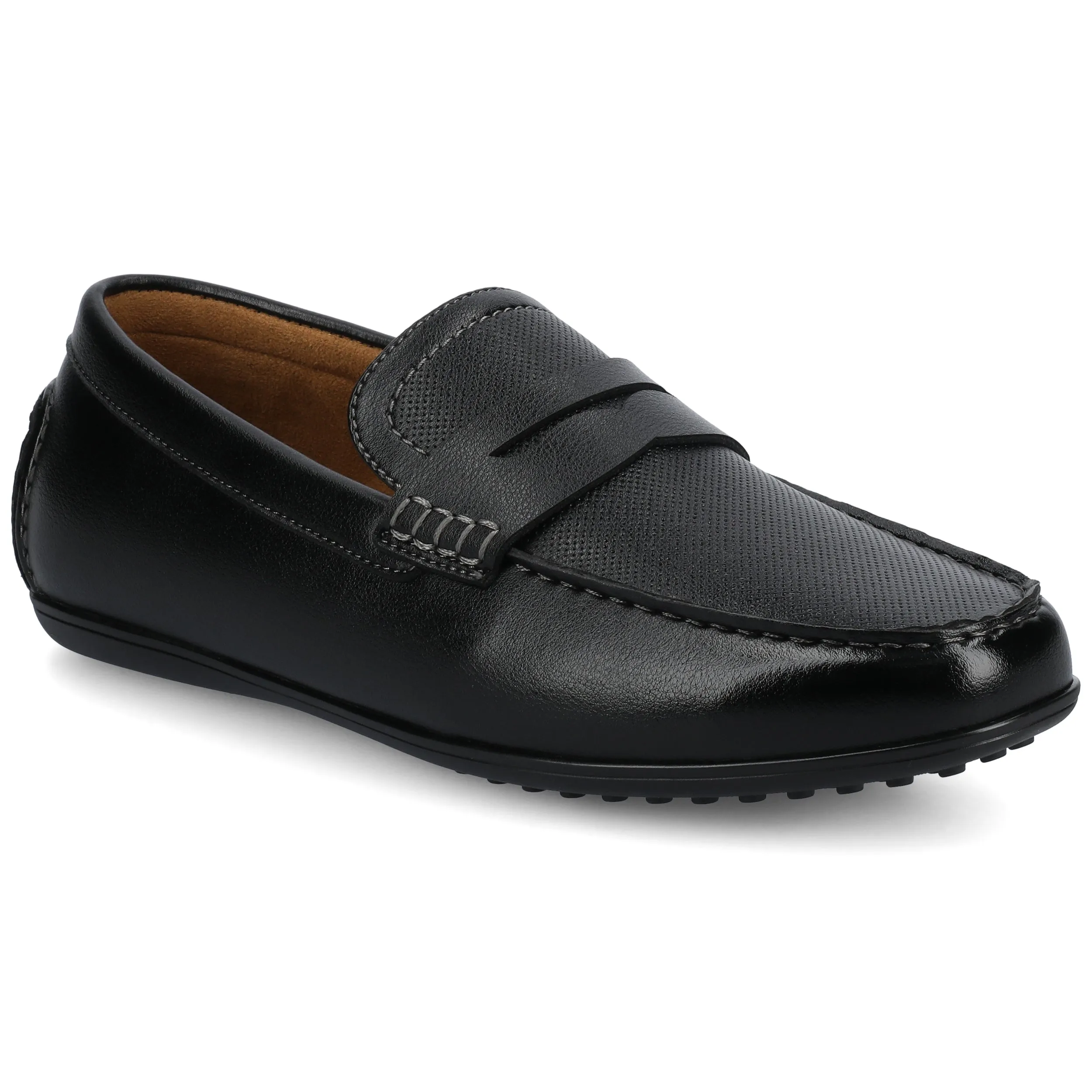 Vance Yates Medium and Wide Width Perforated Slip-on Driving Penny Loafer