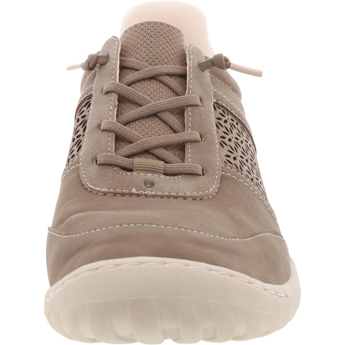Veronica Touchless Womens Faux Leather Lifestyle Slip-On Sneakers