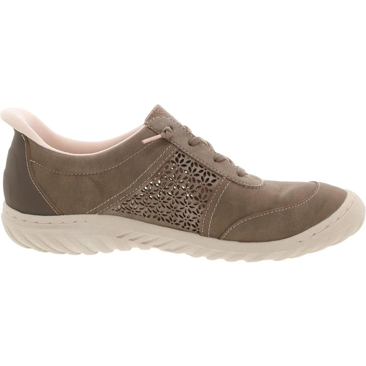 Veronica Touchless Womens Faux Leather Lifestyle Slip-On Sneakers
