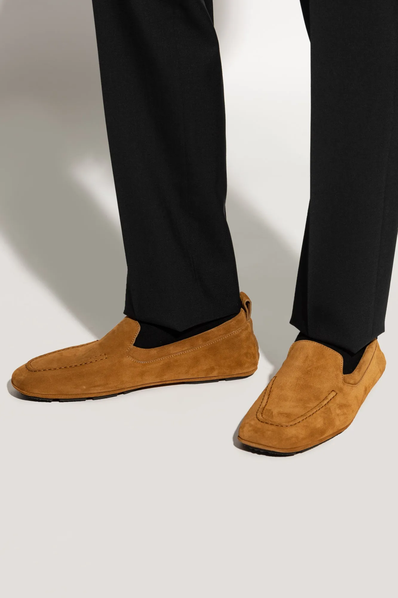 Versace Leather Moccasins