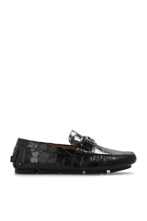 Versace Leather Moccasins