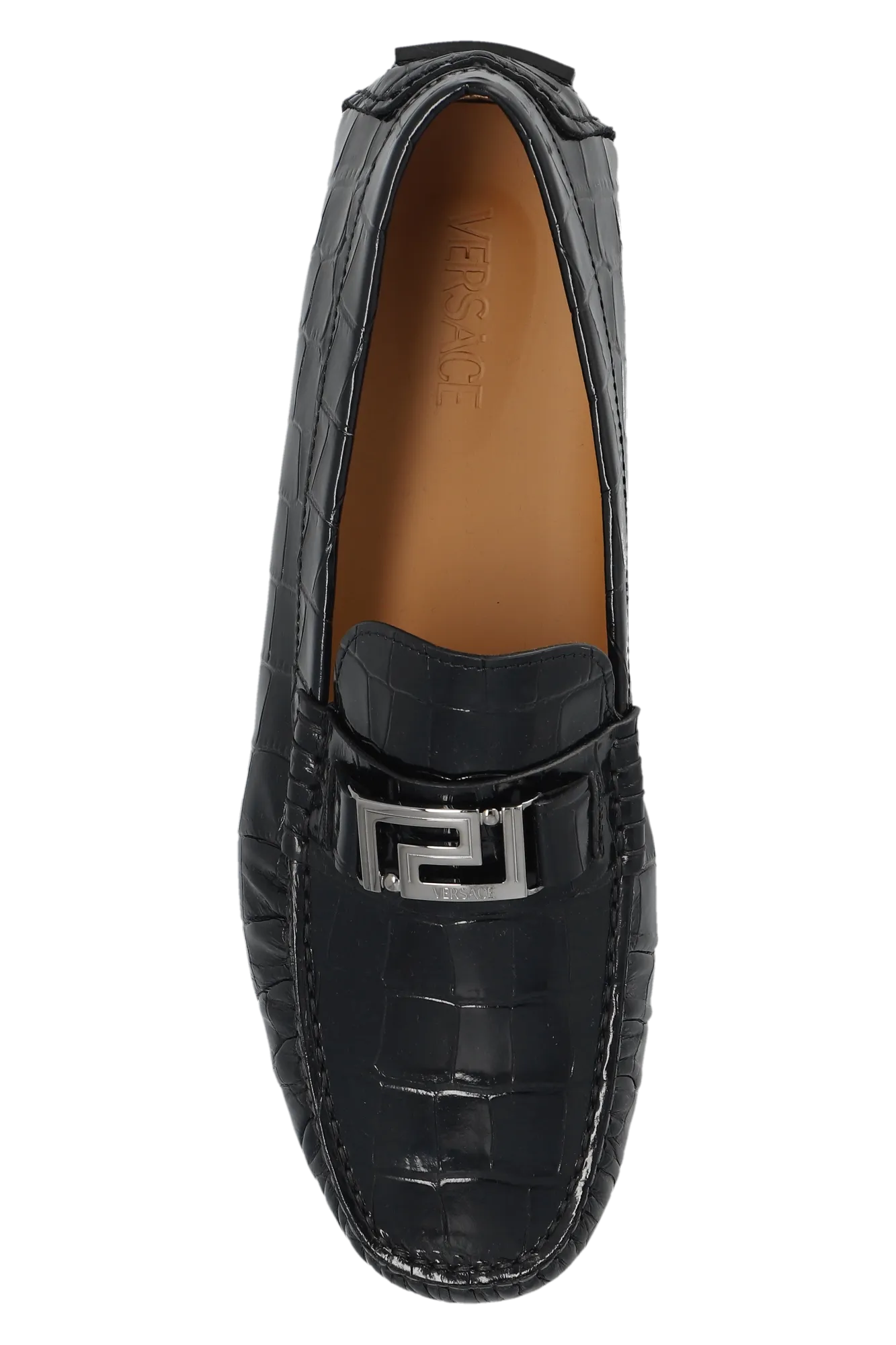 Versace Leather Moccasins