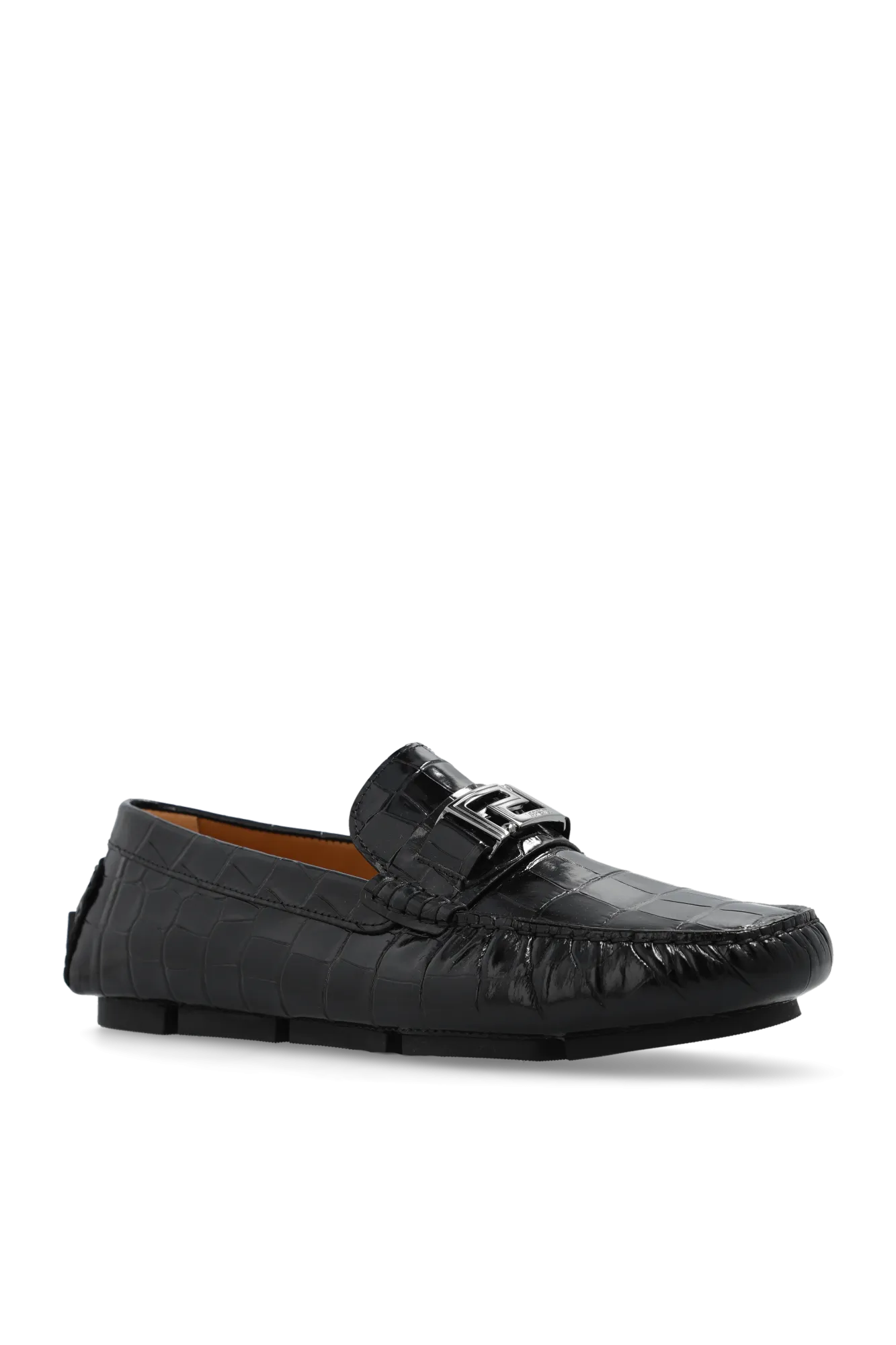 Versace Leather Moccasins