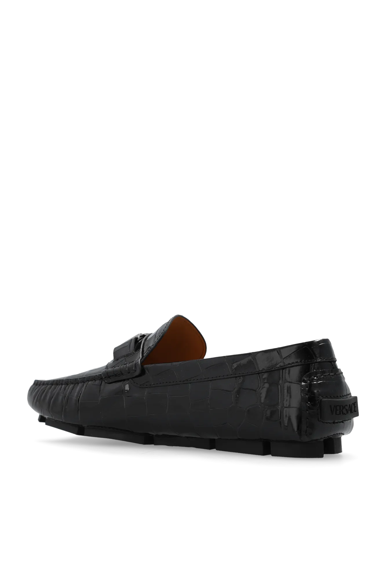 Versace Leather Moccasins