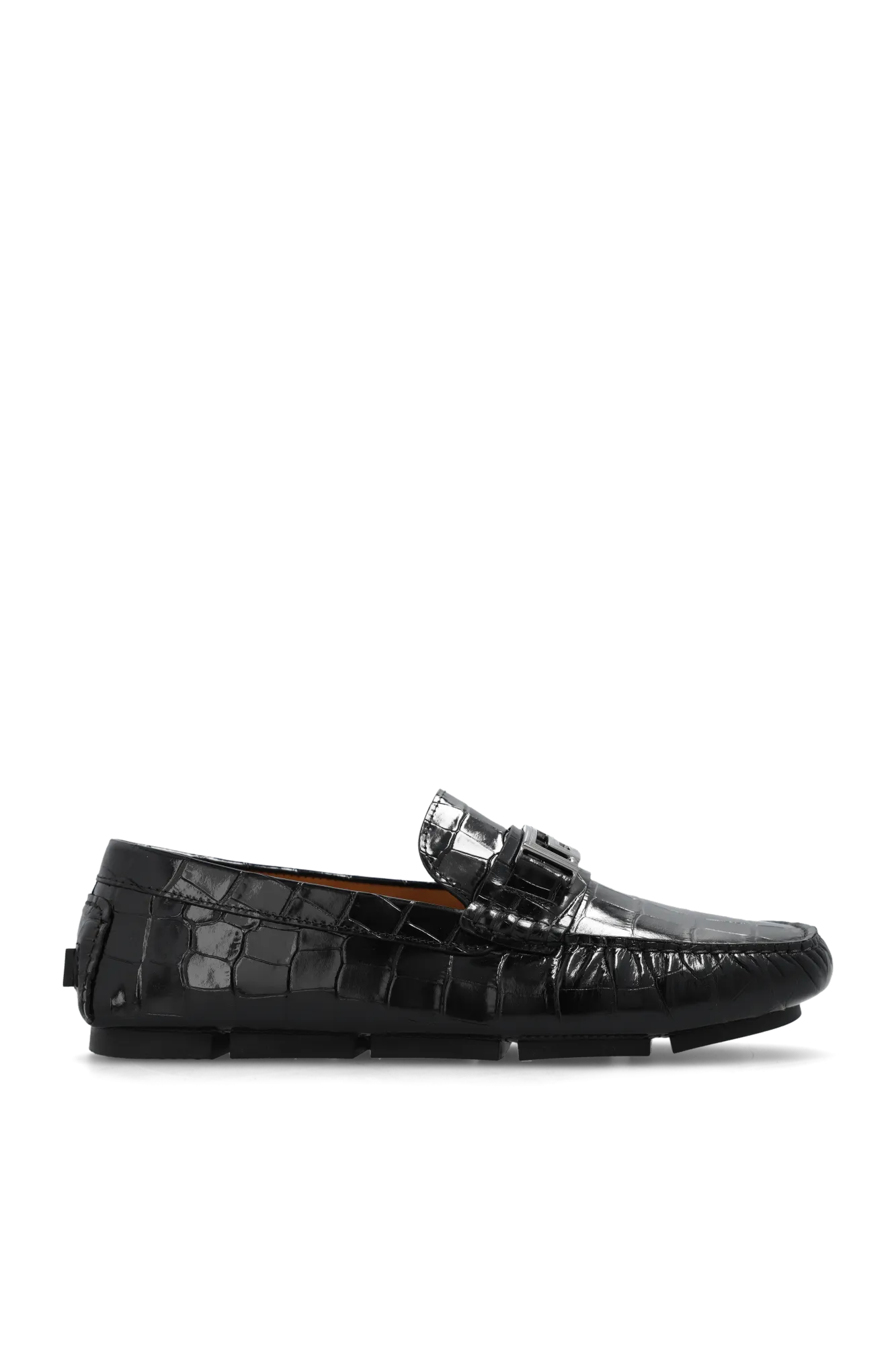 Versace Leather Moccasins