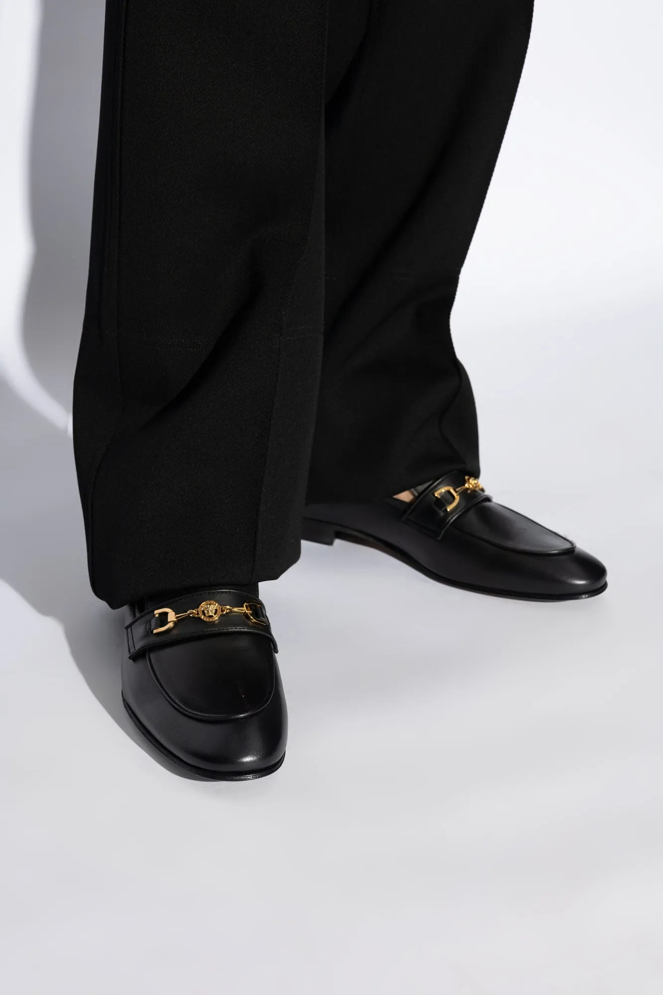 Versace Loafers Shoes In Black - 43.5