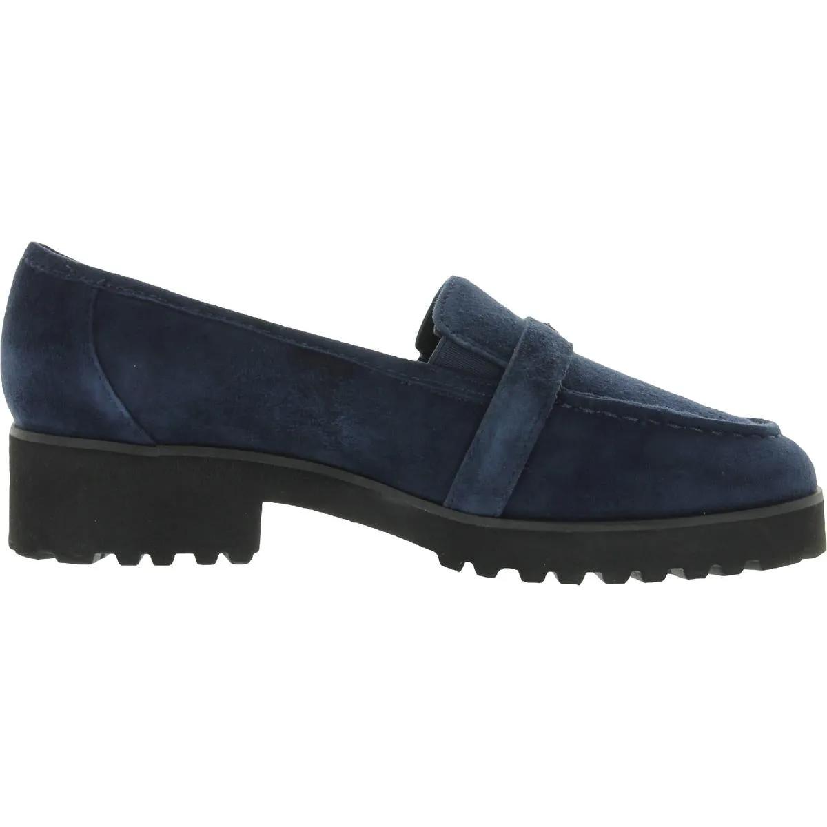 Wendy Womens Suede Slip-On Loafers