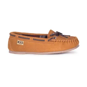 Women Rjs Unlined Driving Moccasin In Chestnut