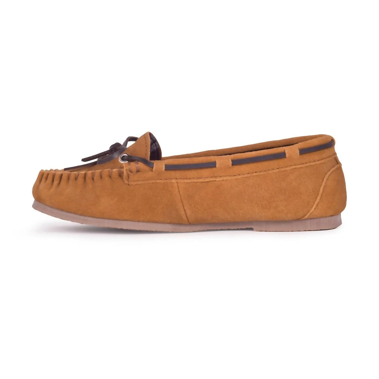 Women Rjs Unlined Driving Moccasin In Chestnut