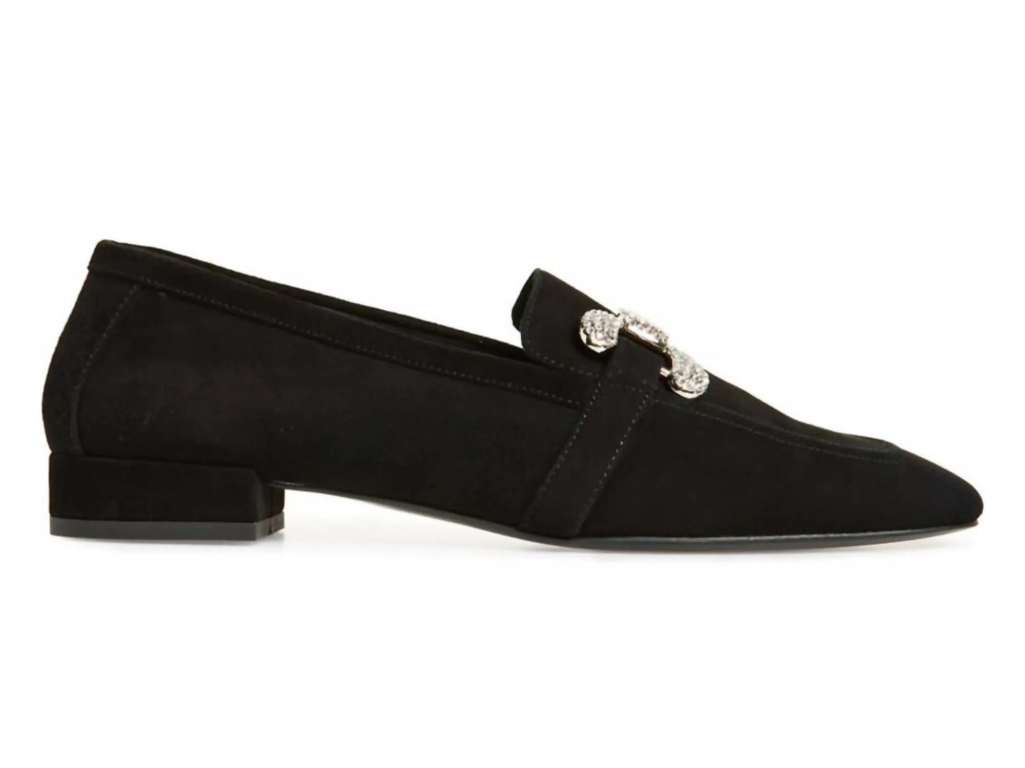 Women Sage Loafer In Black Suede
