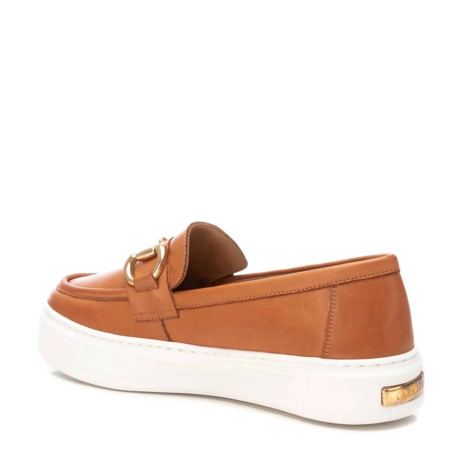 Women's Carmela Collection Moccasins Shoes In Camel