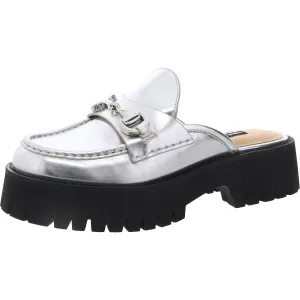 Womens Chain Round Toe Loafers