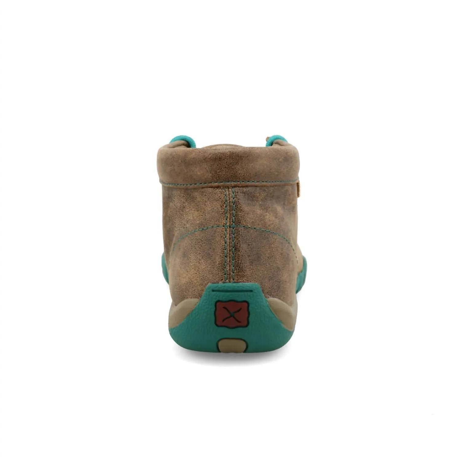 Women's Chukka Driving Moc Shoe In Brown/turquoise