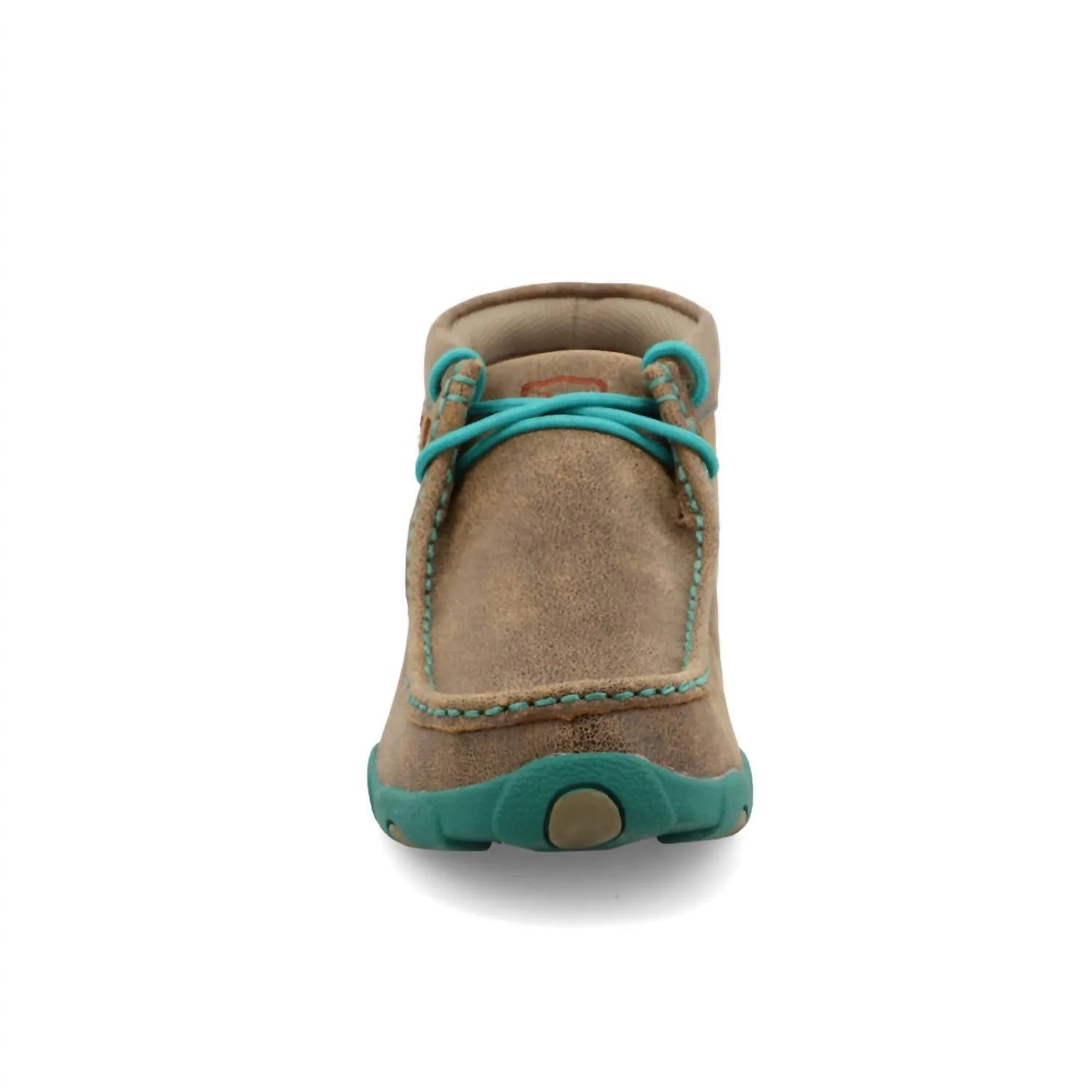 Women's Chukka Driving Moc Shoe In Brown/turquoise