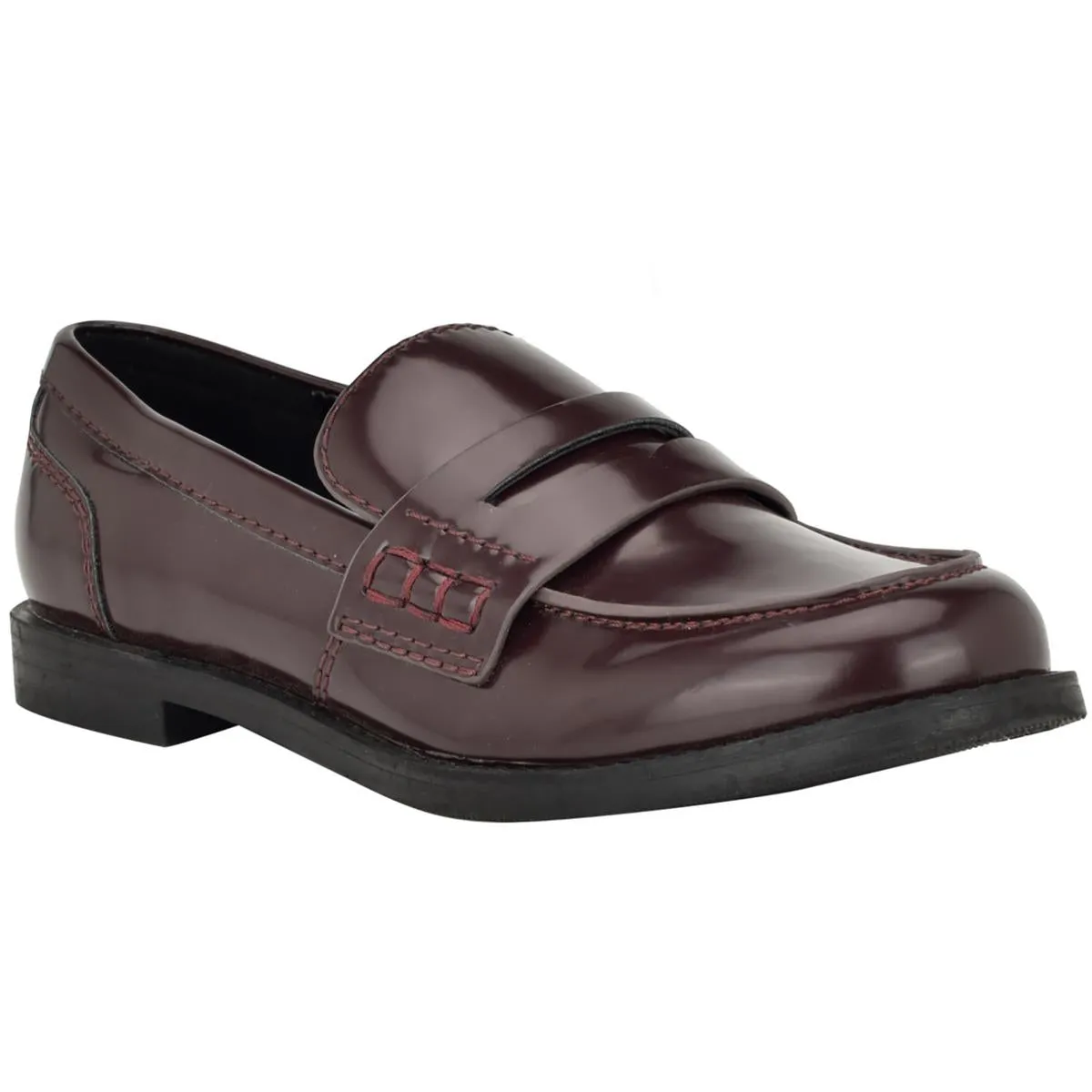 Womens Comfort Insole Faux Leather Loafers
