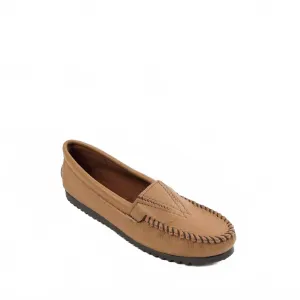 WomenS Deerskin Gore Front Moccasin In Mocha