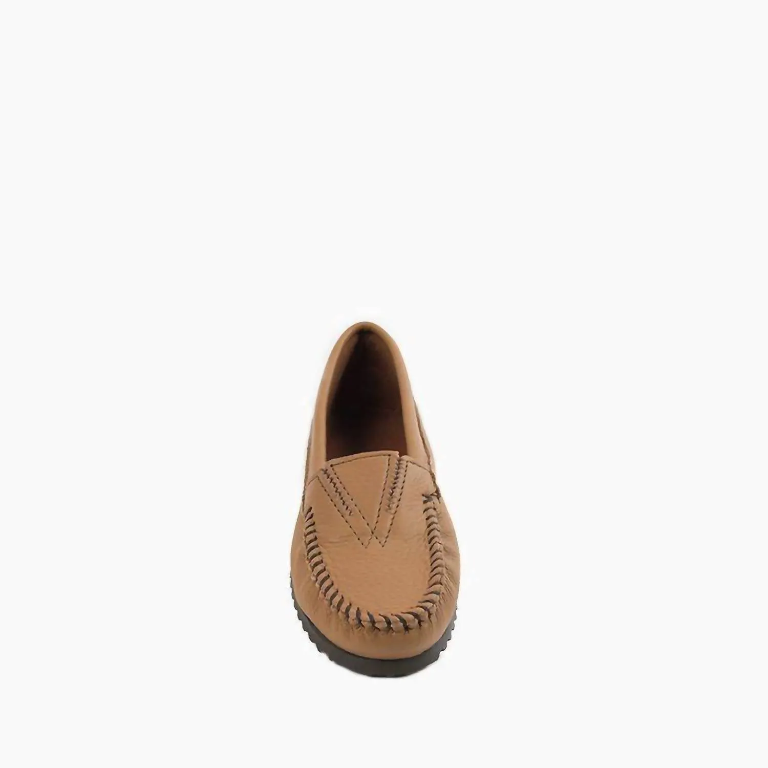 WomenS Deerskin Gore Front Moccasin In Mocha