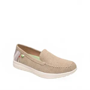 Women's Discover Canvas Moccasin In Natural