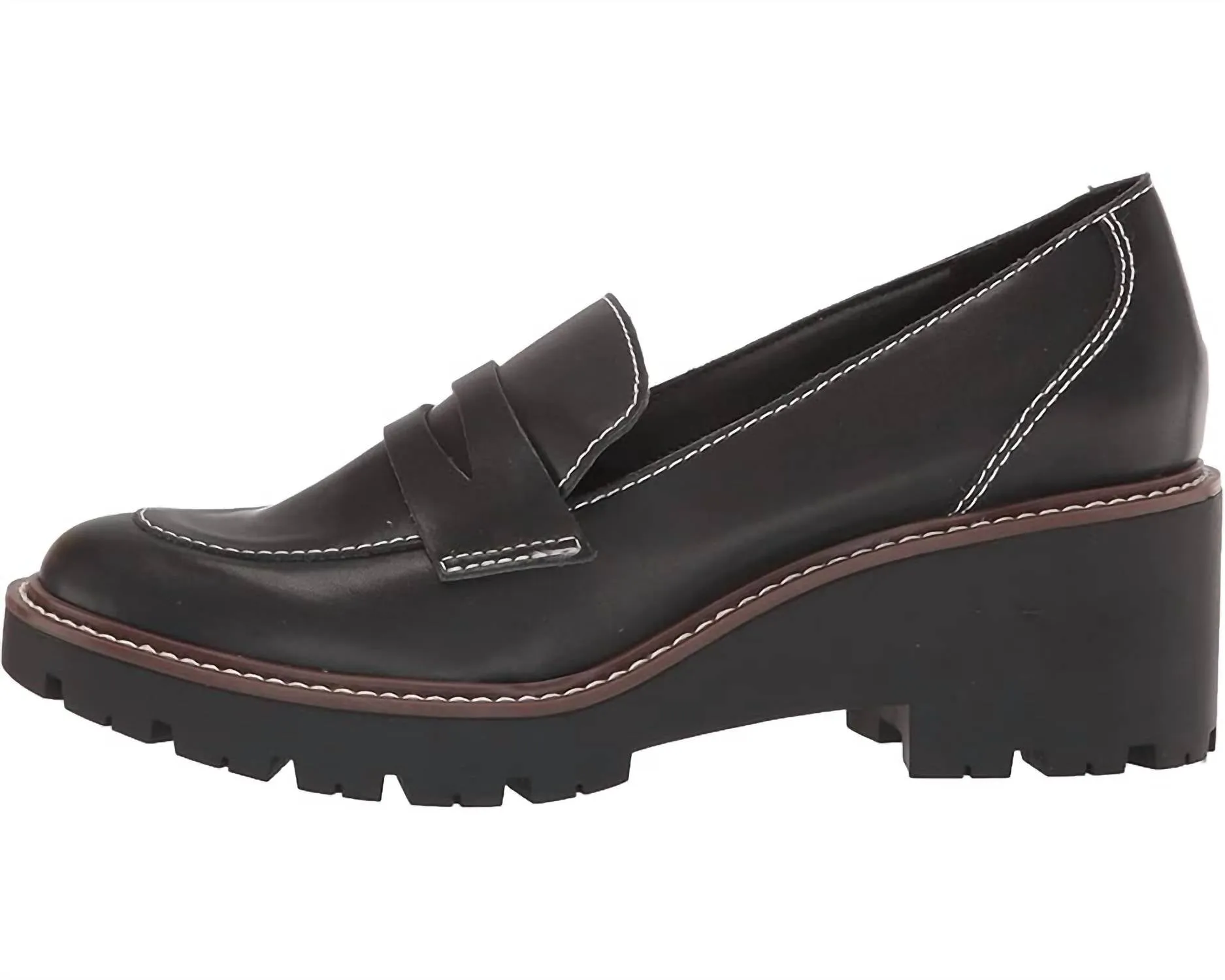 Women's Dulce Loafers In Black Leather / Calf Leather