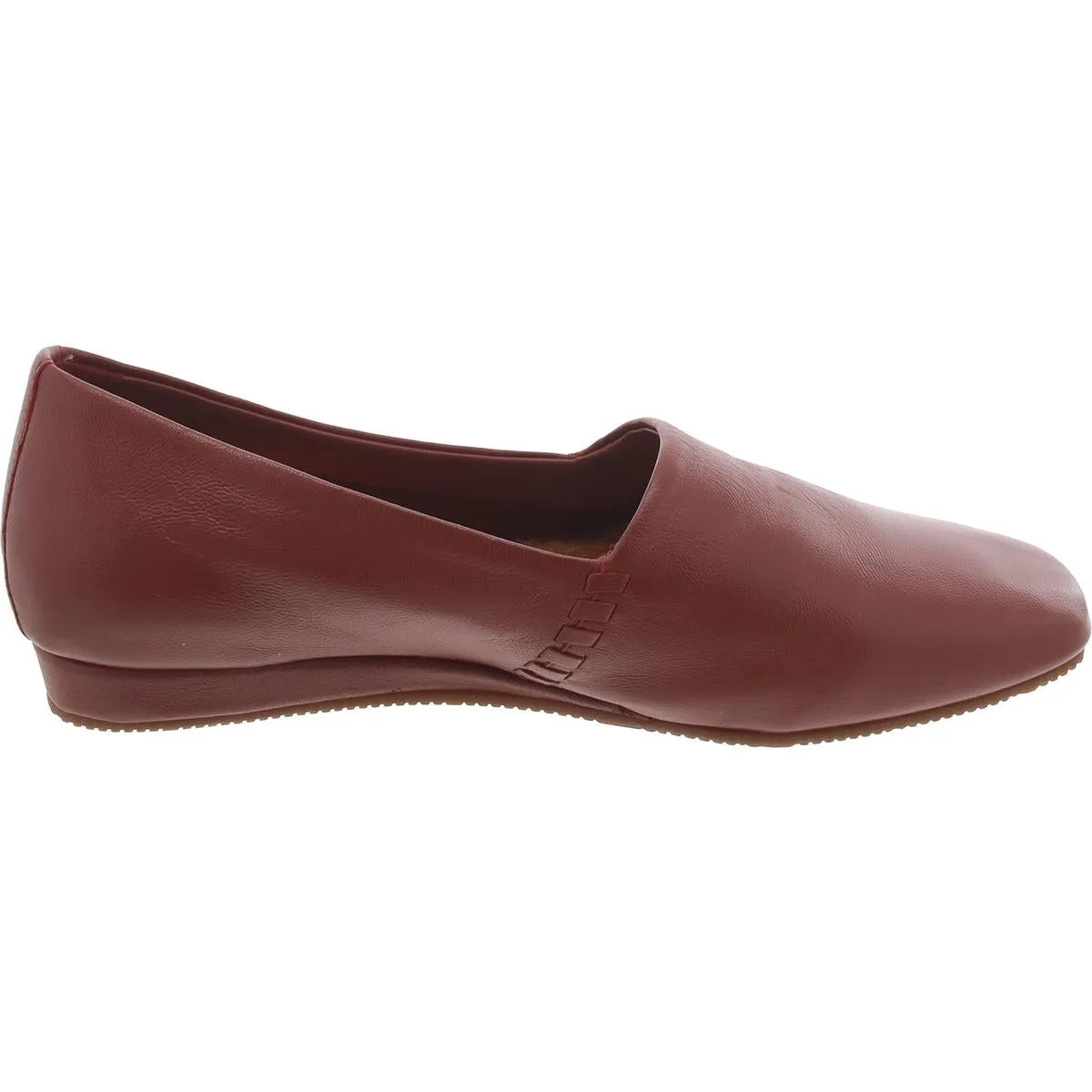 Womens Faux Leather Plain Loafers