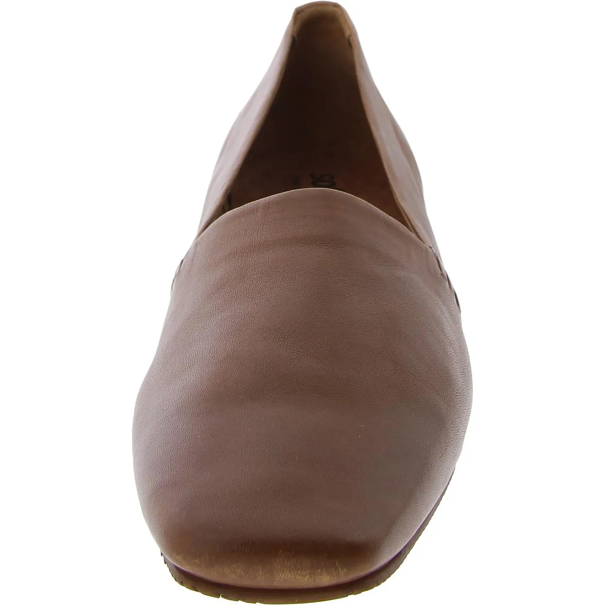Womens Faux Leather Plain Loafers