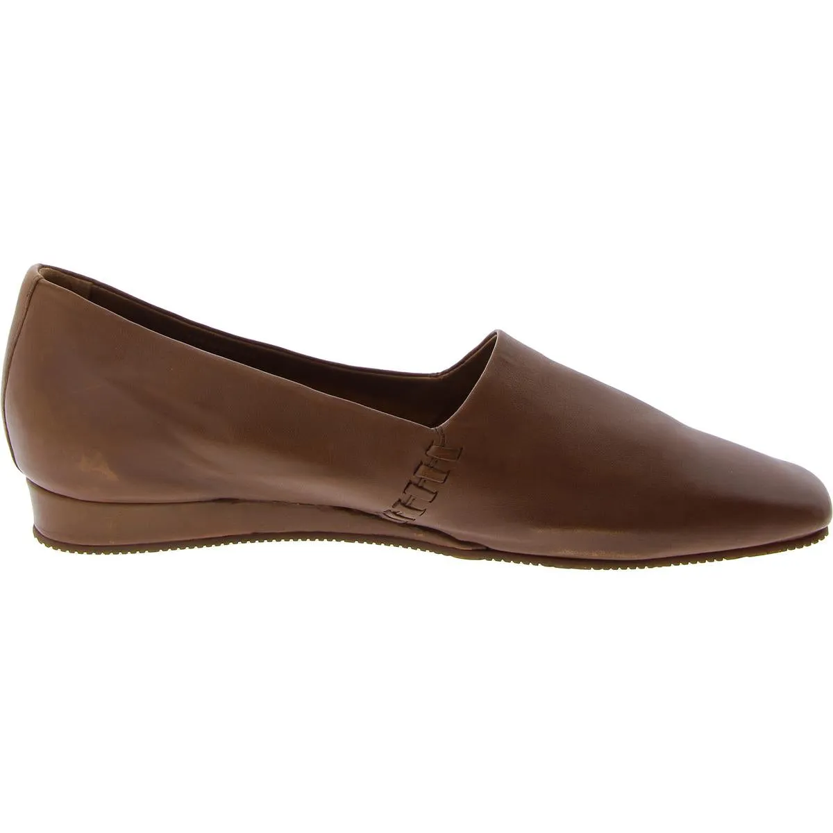 Womens Faux Leather Plain Loafers