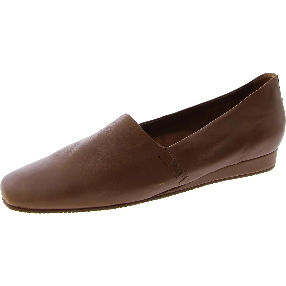 Womens Faux Leather Plain Loafers