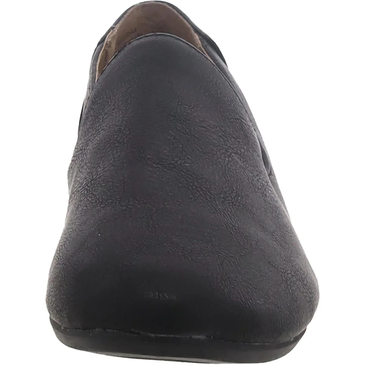 Womens Faux Leather Slip On Loafers