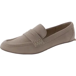 Womens Faux Suede Square toe Loafers