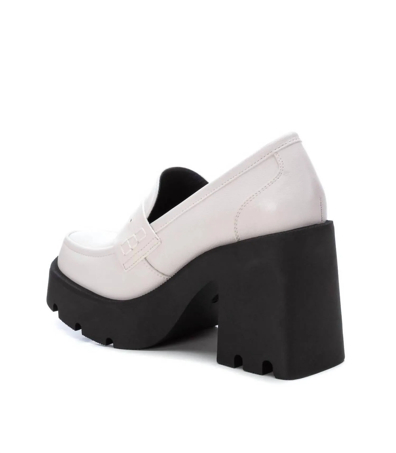Women's Heeled Moccasins In Ice