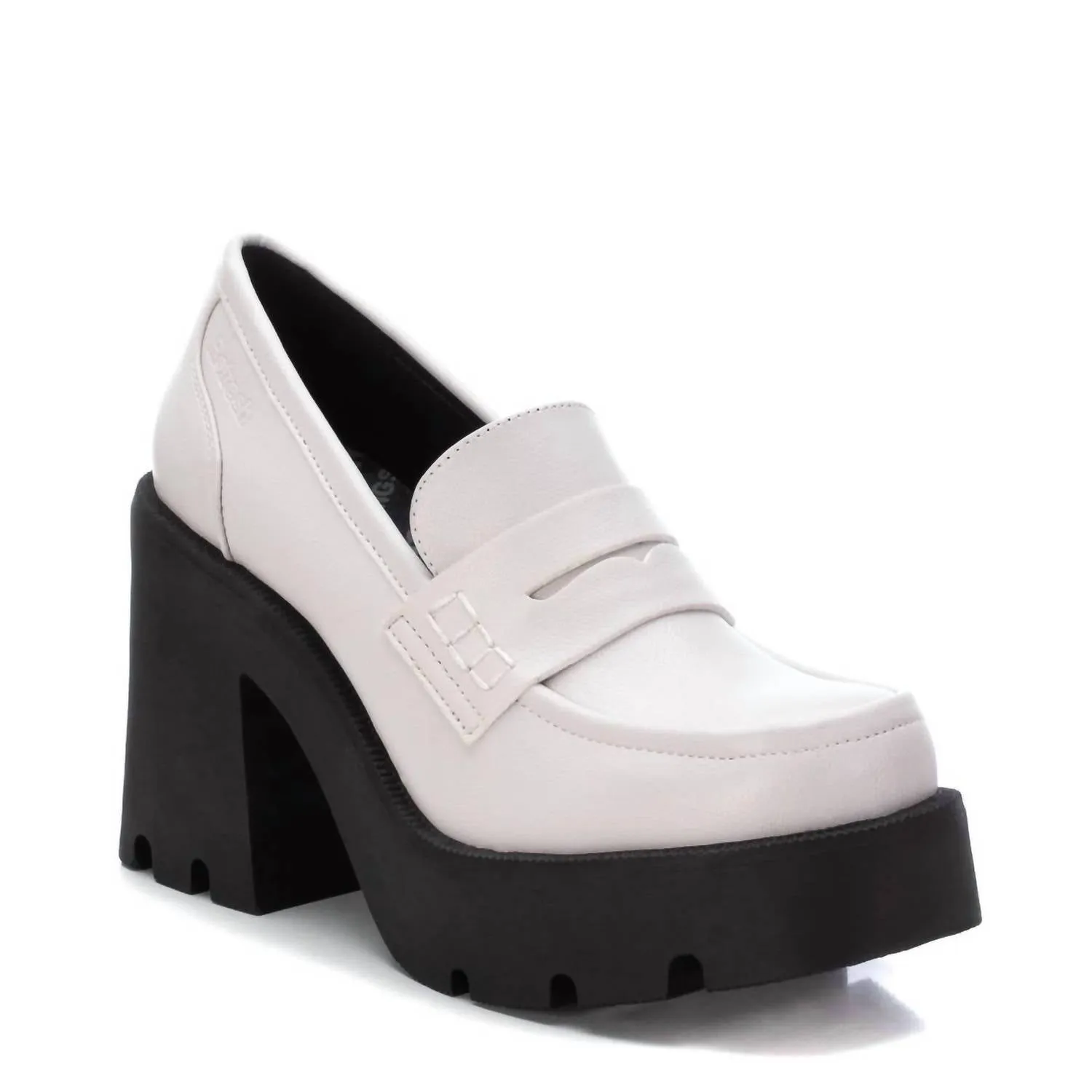 Women's Heeled Moccasins In Ice