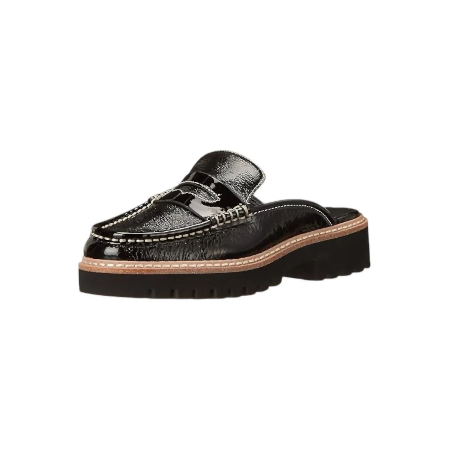 Women's Hillie Tp Loafer In Black Tumbled Patent