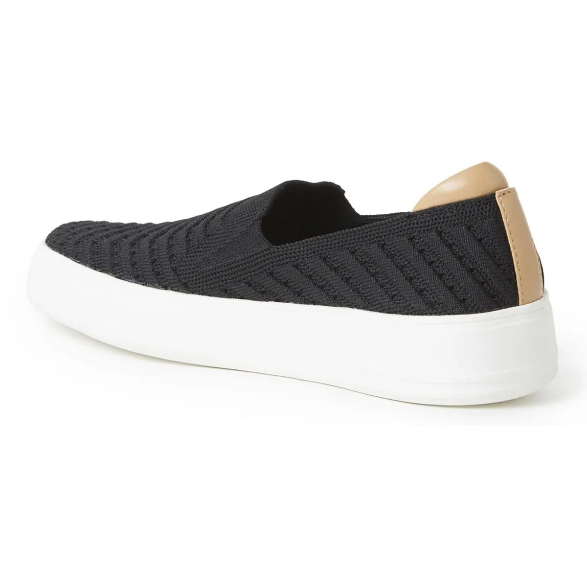 Womens Knit Man Made Slip-On Sneakers