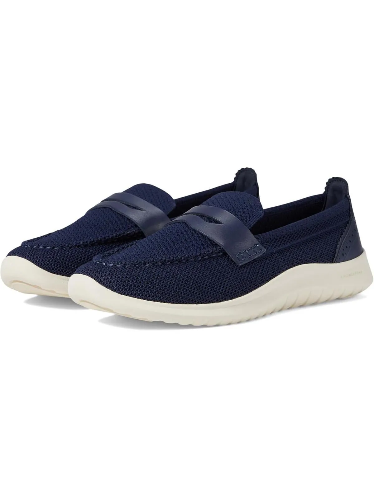 Womens Knit Man Made Slip-On Sneakers