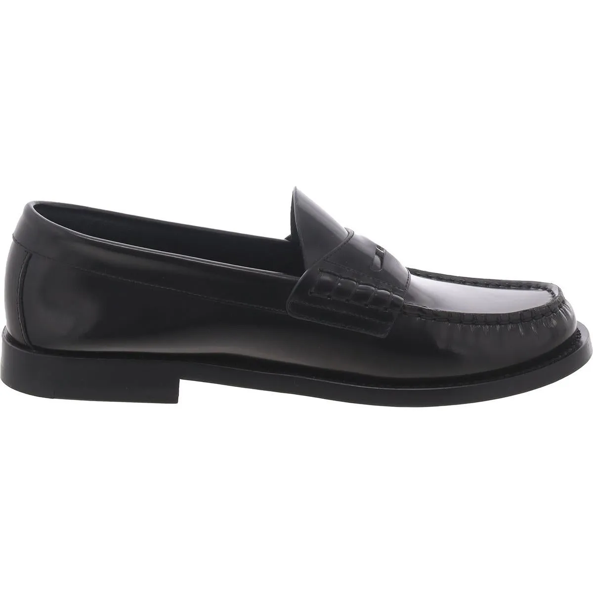 Womens Leather Flat Loafers