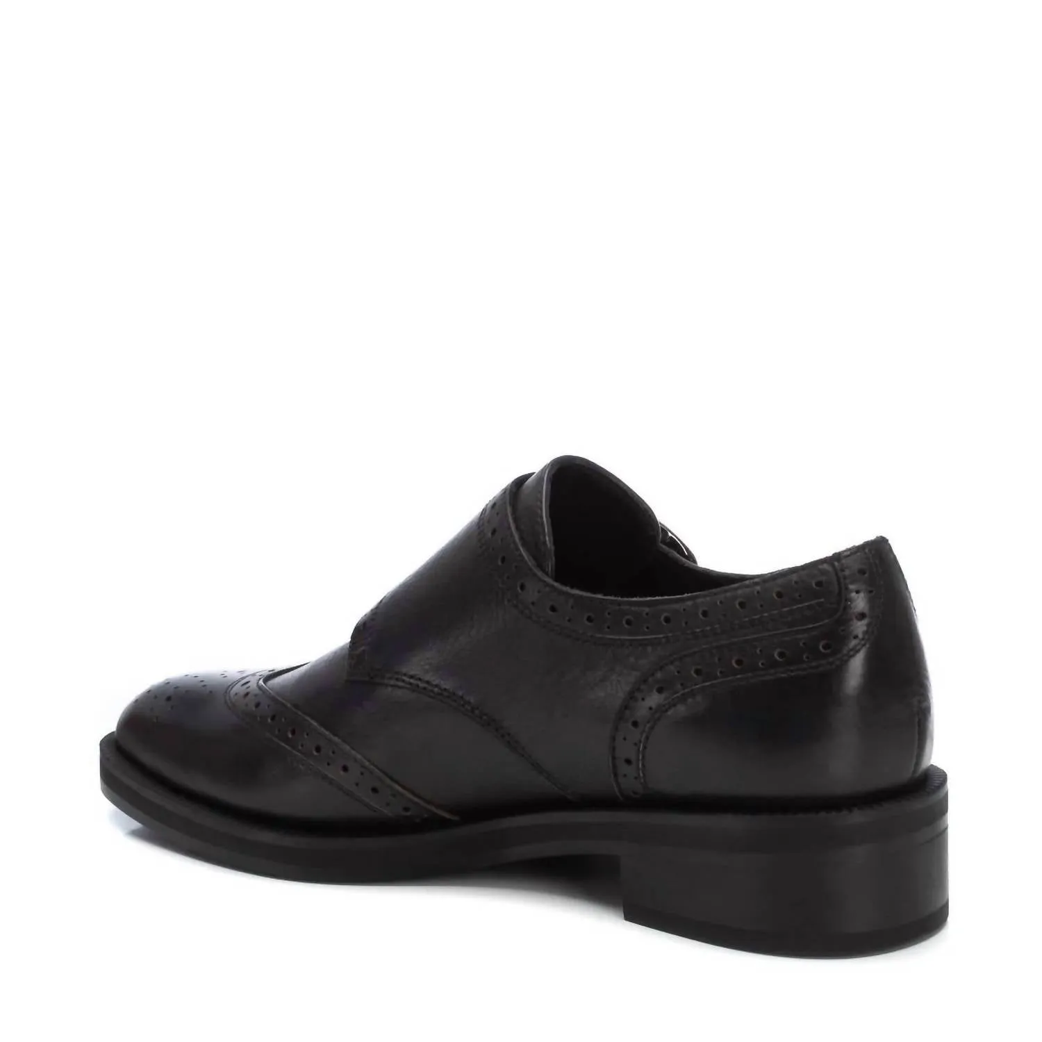 Women's Leather Moccasins In Black