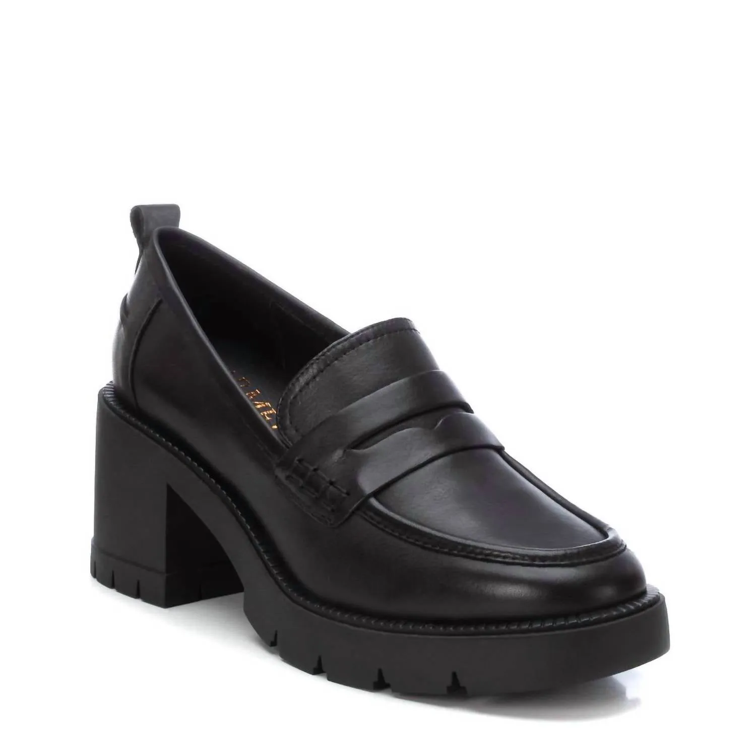 Women's Leather Moccasins In Black