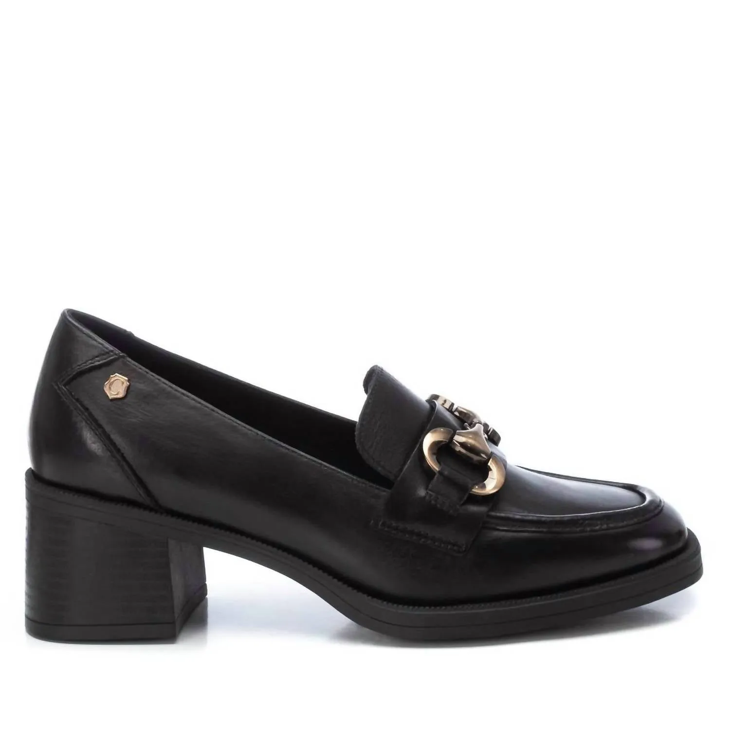 Women's Leather Moccasins In Black