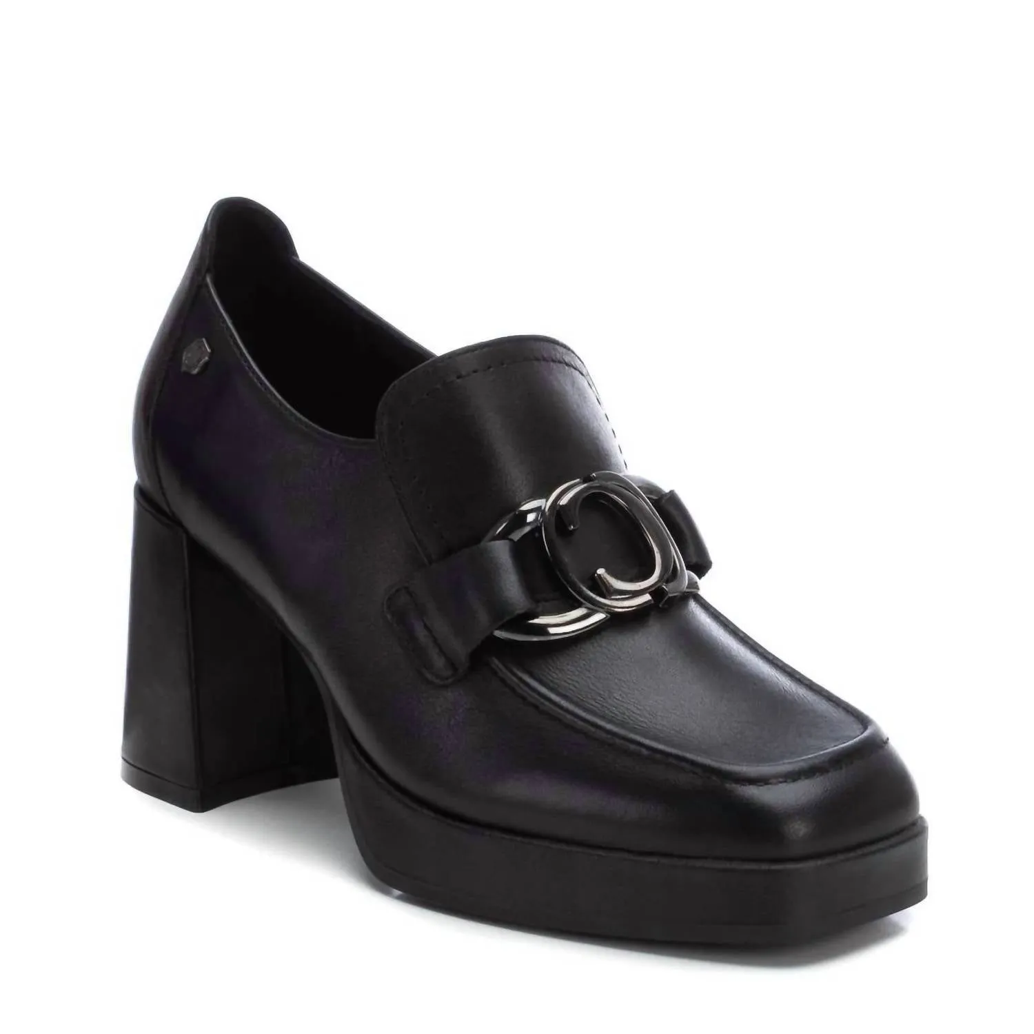 Women's Leather Moccasins In Black