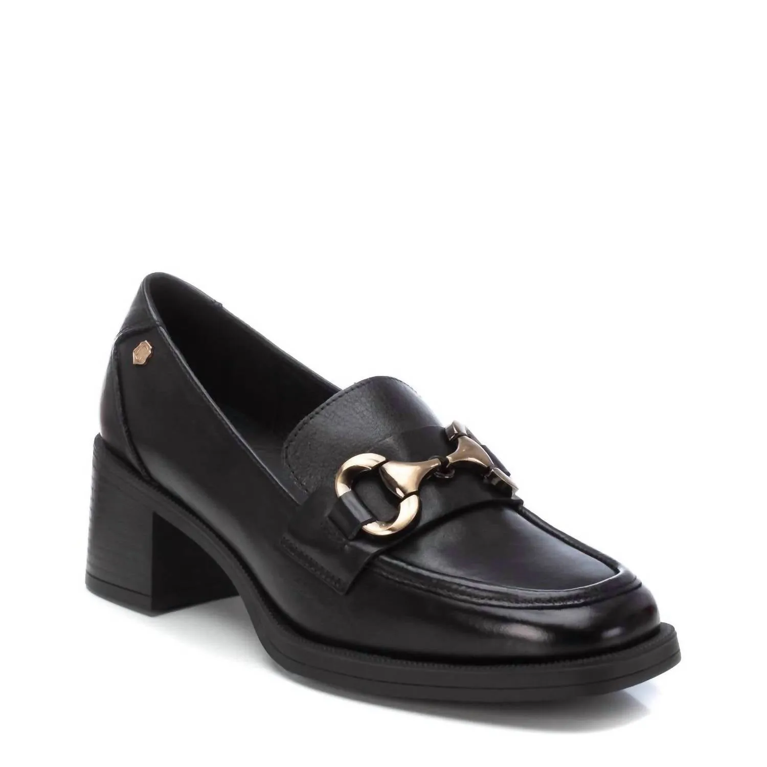 Women's Leather Moccasins In Black