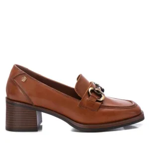 Women's Leather Moccasins In Camel