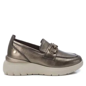 Women's Leather Moccasins In Plumb