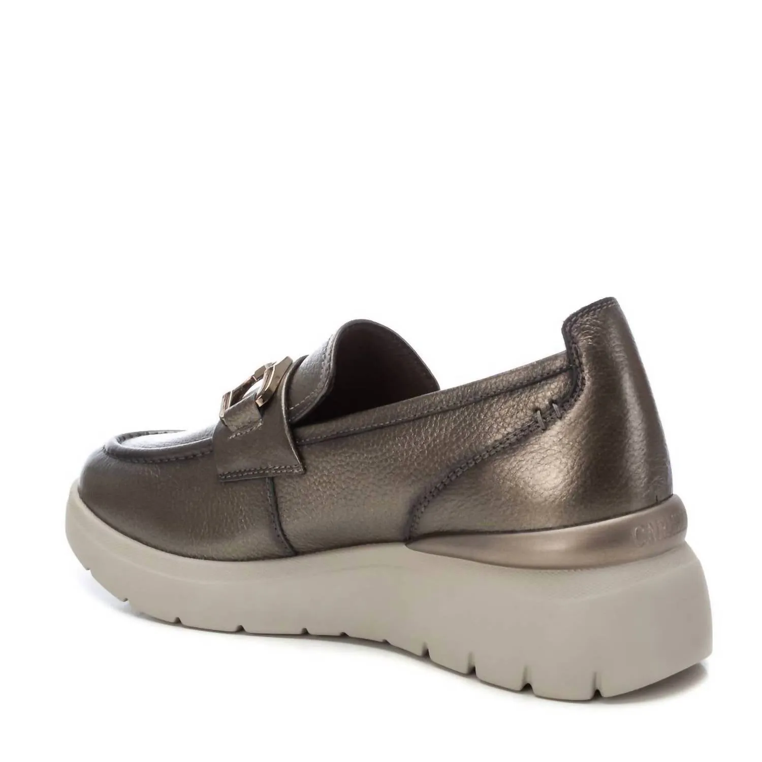 Women's Leather Moccasins In Plumb