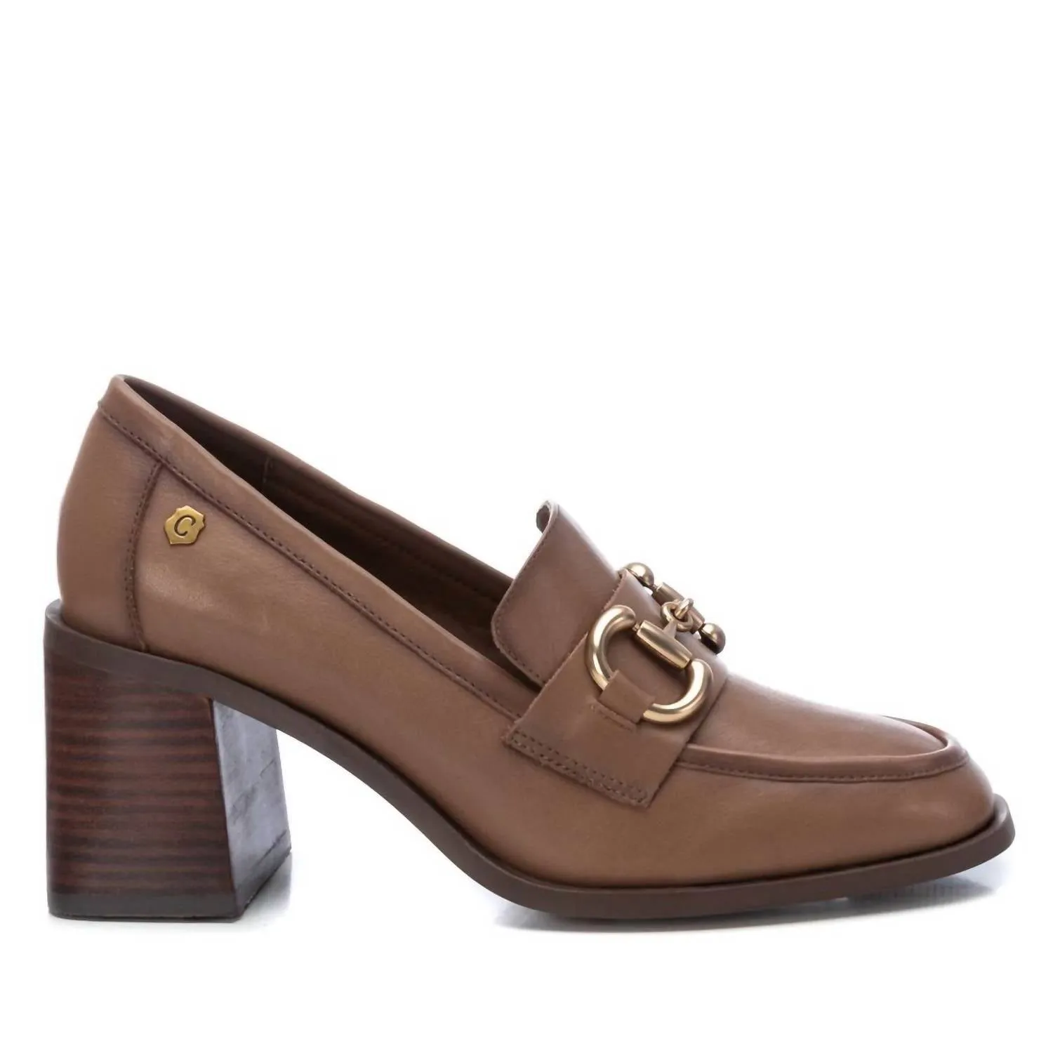 Women's Leather Moccasins In Taupe