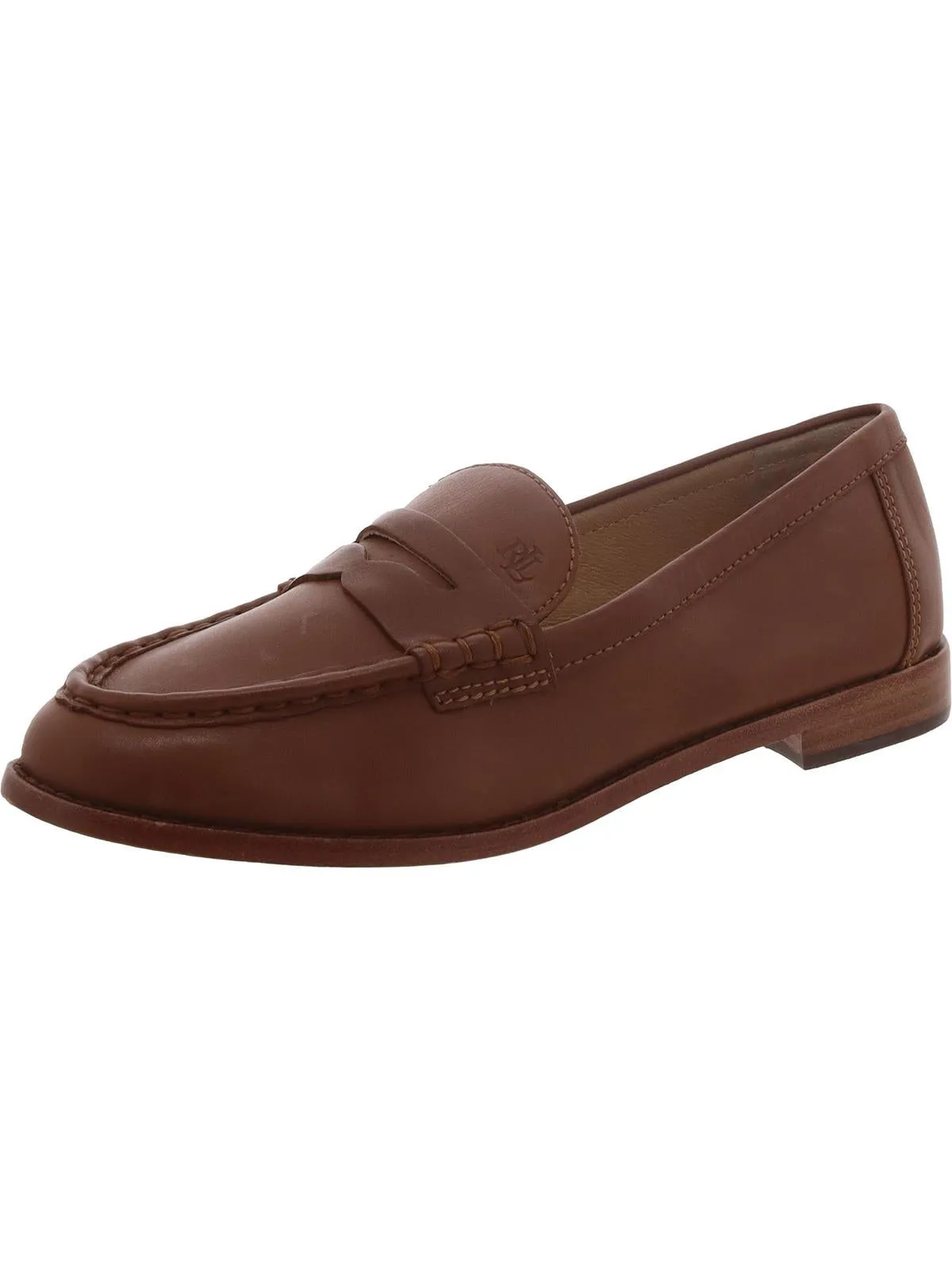 Womens Leather Slip-On Loafers