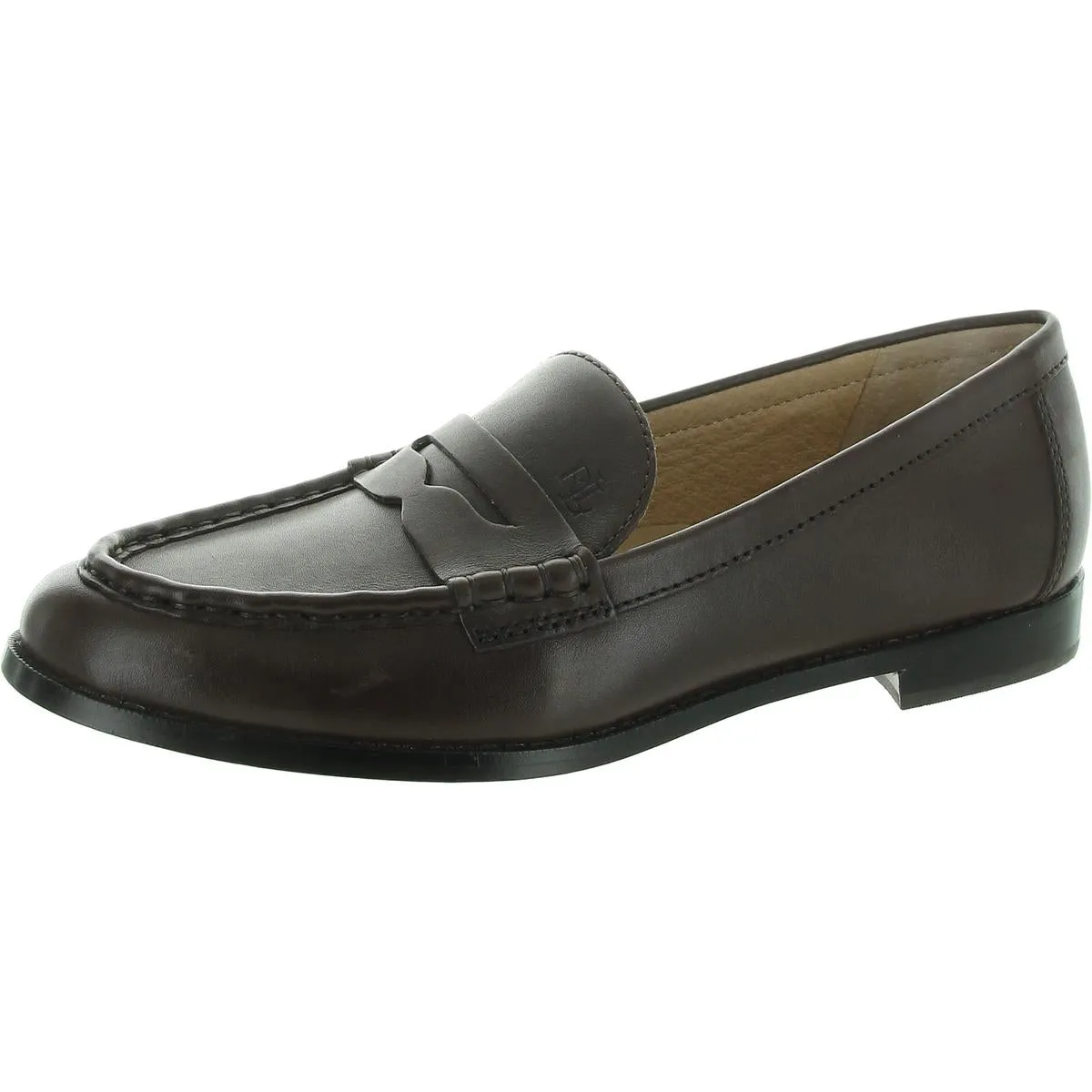 Womens Leather Slip-On Loafers