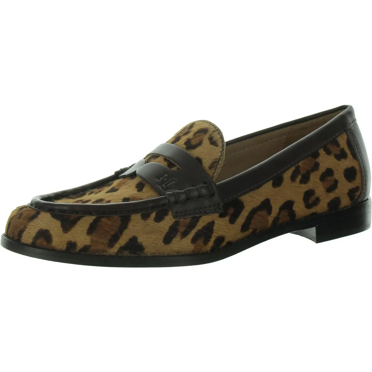 Womens Leather Slip-On Loafers