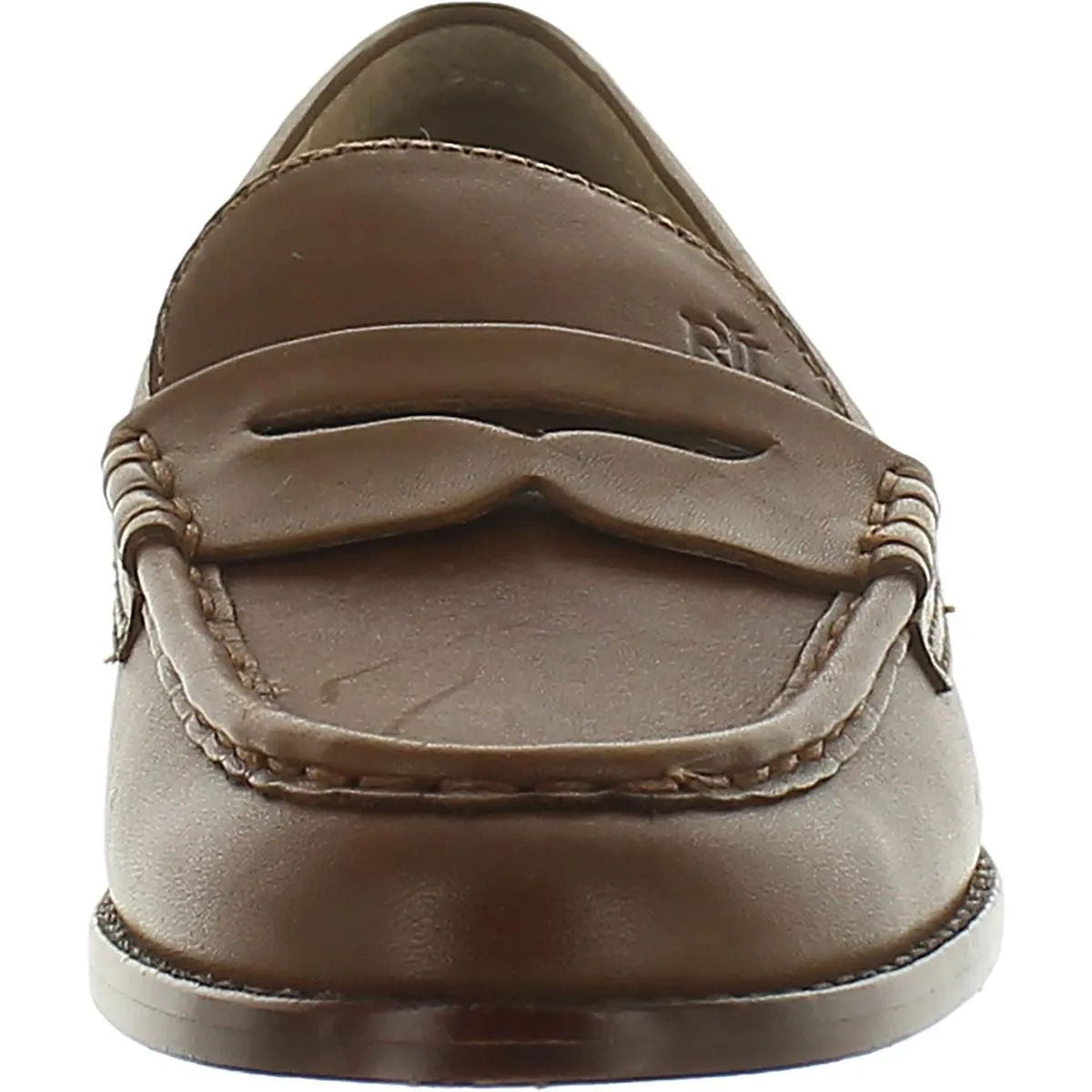 Womens Leather Slip-On Loafers