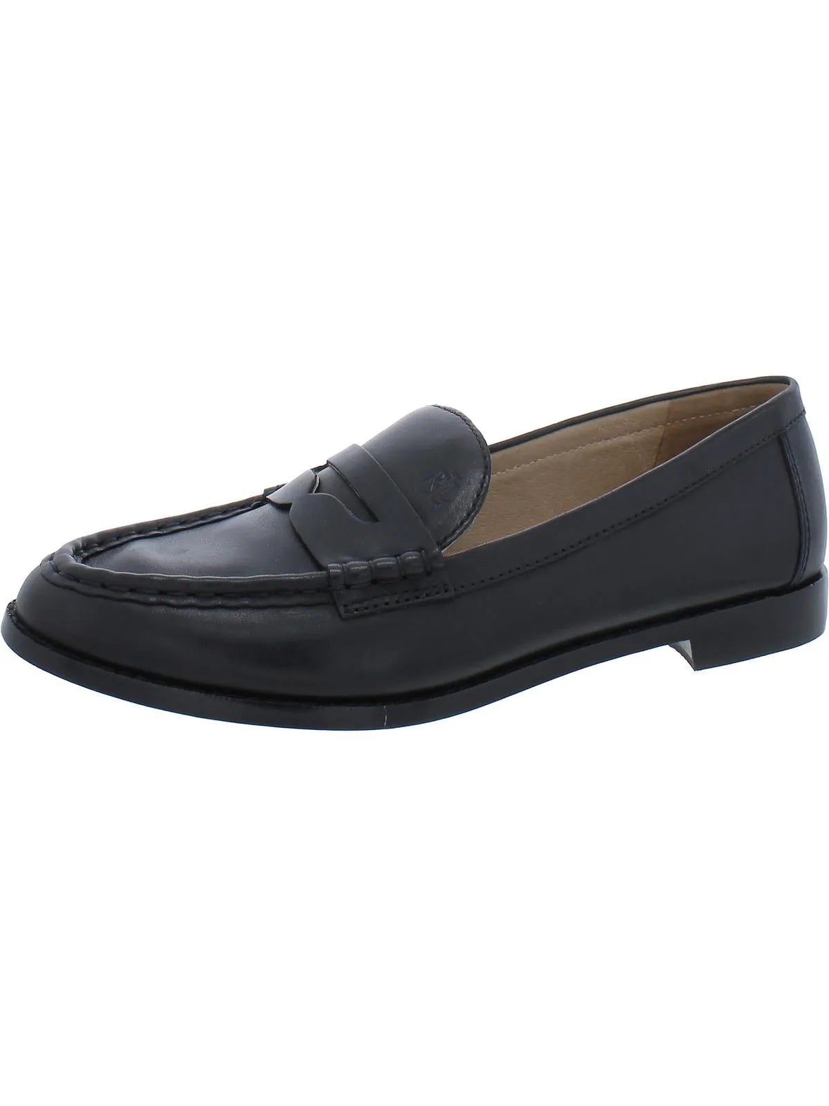 Womens Leather Slip-On Loafers