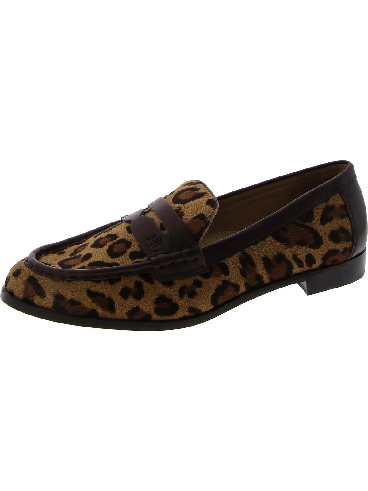 Womens Leather Slip-On Loafers